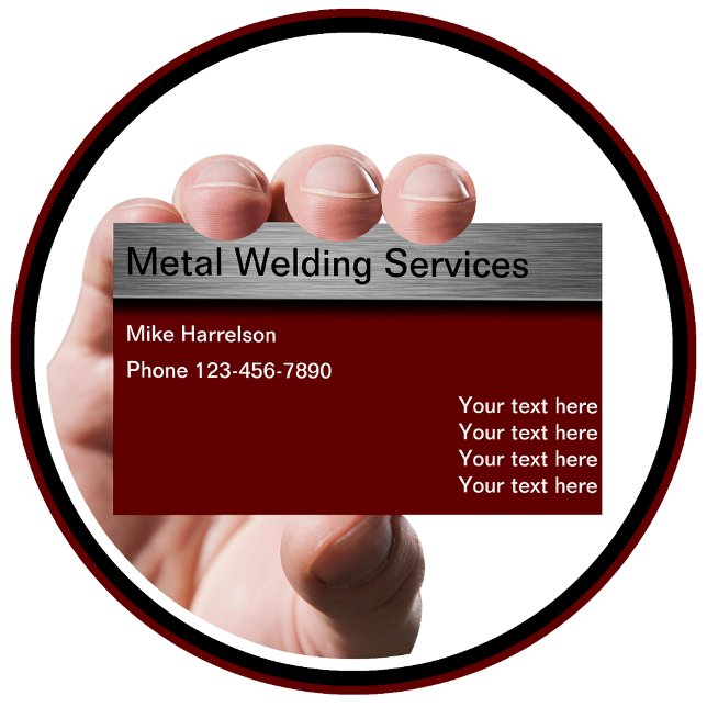 Welding Commercial Metalwork Business Cards (Creator Uploaded)