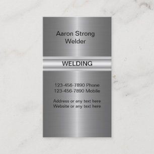 Welding Construction Business Cards
