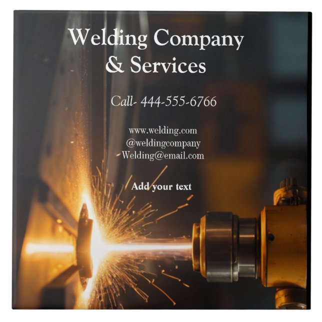 Welding contract construction add name contact no ceramic tile (Front)