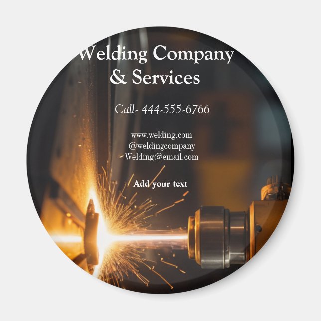 Welding contract construction add name contact no magnet (Front)
