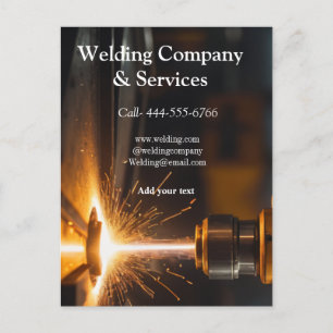 Welding contract construction add name contact no postcard