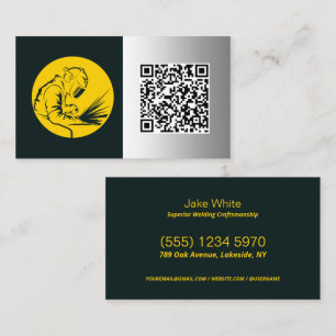 ⚙️ Welding Custom QR Business Card