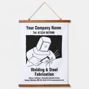 Welding & Fabrication Cartoon Design Hanging Tapes Tapestry