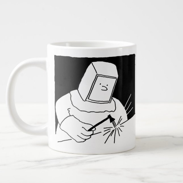Welding & Fabrication Cartoon Design Mug (Left)
