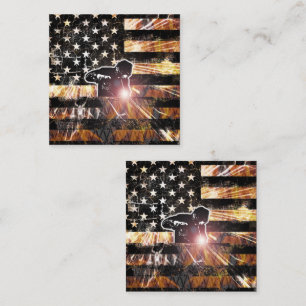 Welding Flag Sparks and Flames Discount Card