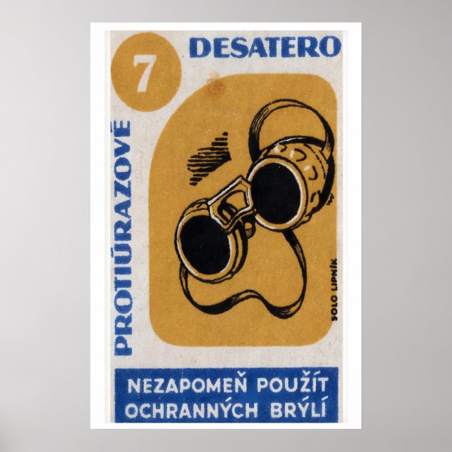 Welding Glasses - Matchbox Print - Aesthetic Wall (Front)