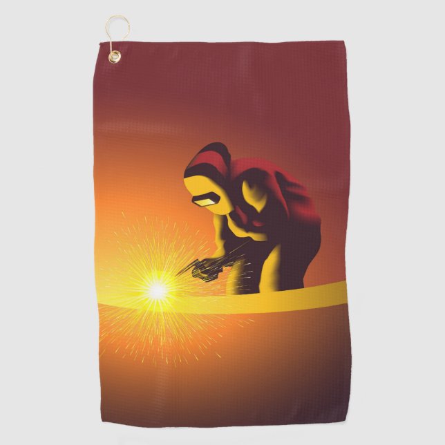 Welding Golf Towel (Front)