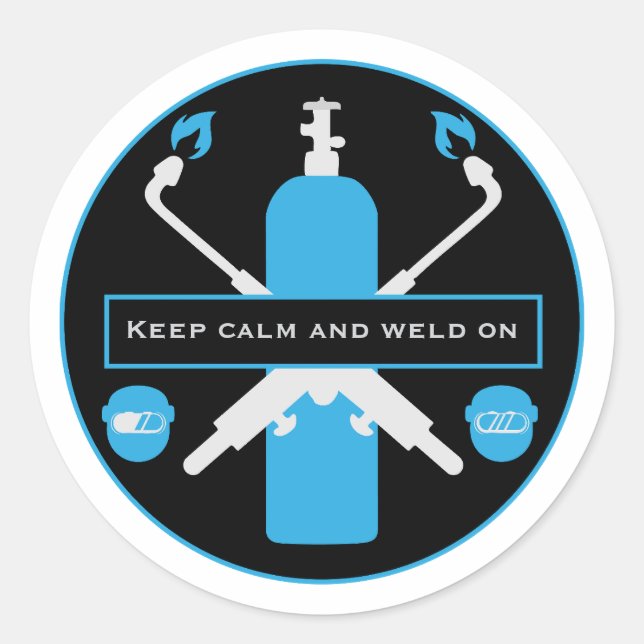 Welding Humour Gift Classic Round Sticker (Front)