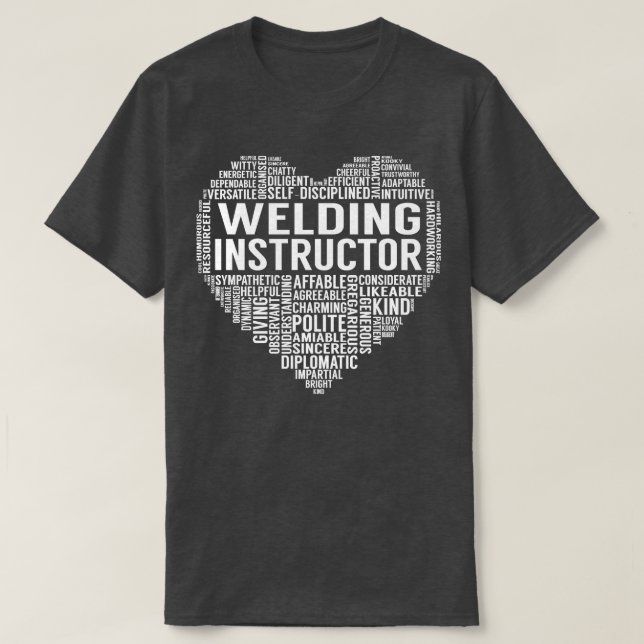 Welding Instructor Heart T-Shirt (Design Front)