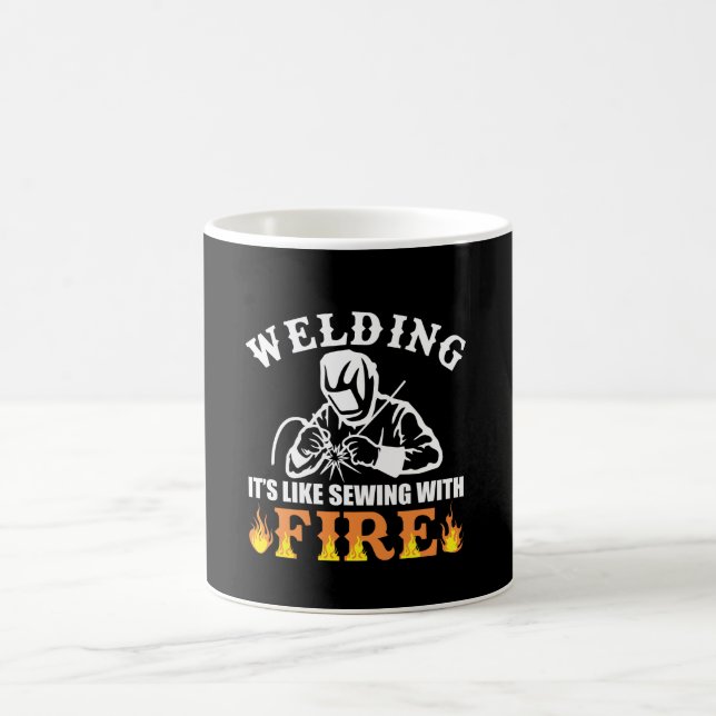 Welding It Like Sewing With Fire Welding Coffee Mug (Center)