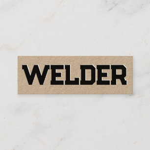 Welding Kraft Mini Business Card