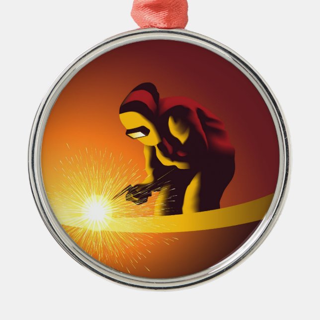 Welding  metal ornament (Front)