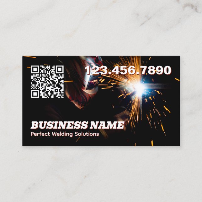 Welding QR Business Card (Front)