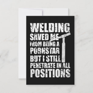Welding Saved Me Card