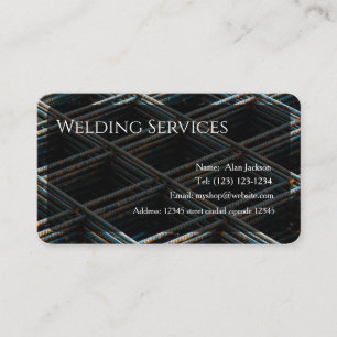 Welding Services Business card editable