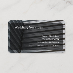 Welding Services Business card editable