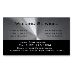 Welding Services Business card editable