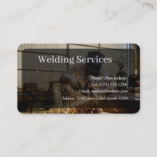 Welding Services Business card editable