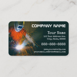 Welding Sparks Business Card