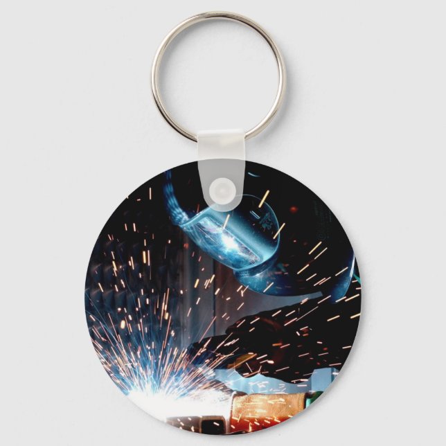 Welding Sparks Key Ring (Front)