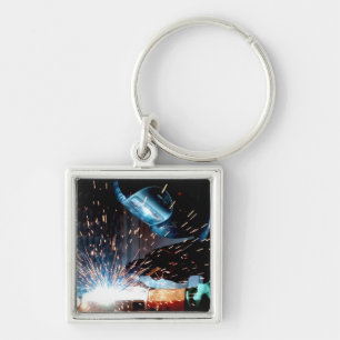 Welding Sparks Key Ring