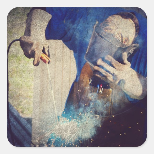 Welding Square Sticker (Front)