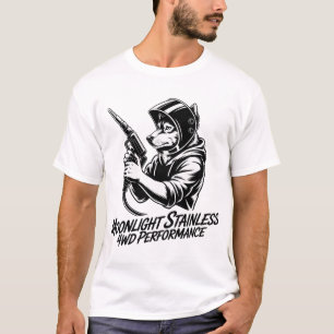 Welding Wolf Performance Graphic Moonlight T-Shirt