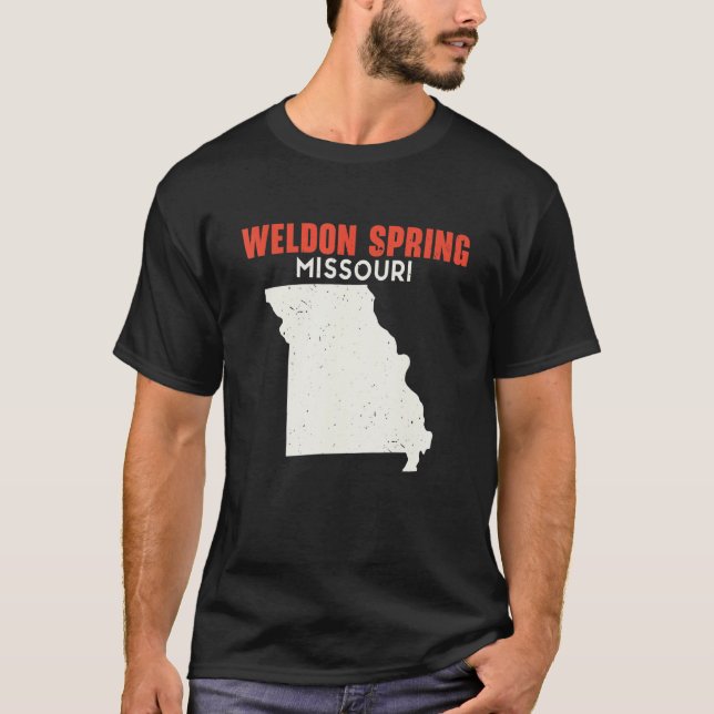 Weldon Spring Missouri USA State America Travel Mi T-Shirt (Front)