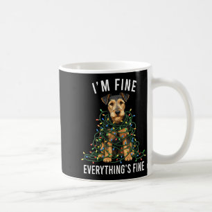 Welerrier Christmas I'm Fine Everything Is Fine Pr Coffee Mug