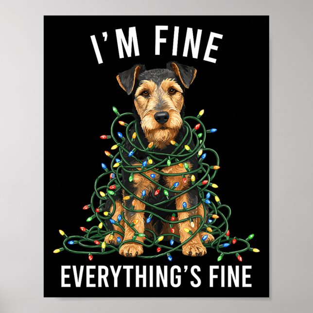 Welerrier Christmas I'm Fine Everything Is Fine Pr Poster (Front)