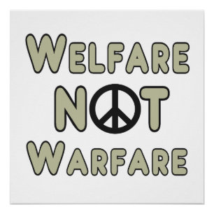 Welfare Not Warfare Poster