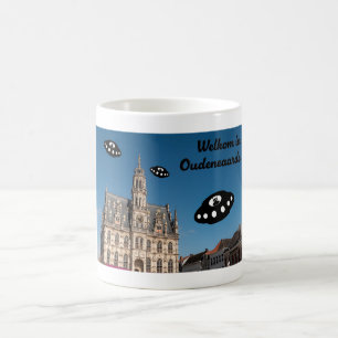 Welkom in Oudenaarde.  UFO’s welcome you to Oudena Coffee Mug
