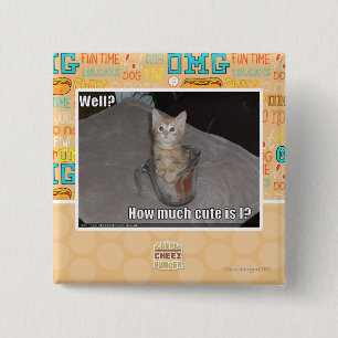 Well? 15 Cm Square Badge