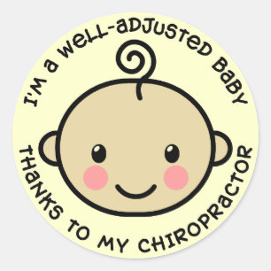 Well-Adjusted Baby Chiropractic Stickers