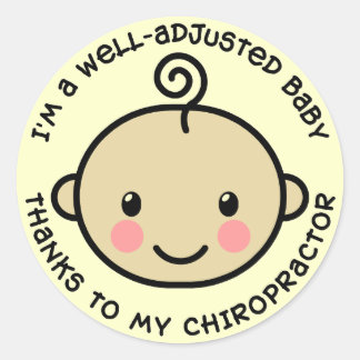 Well-Adjusted Baby Chiropractic Stickers