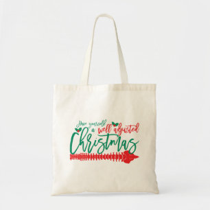 Well Adjusted Christmas Chiropractic Tote Bag