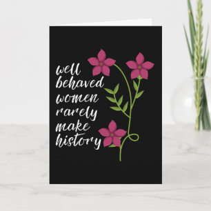 well behaved women card