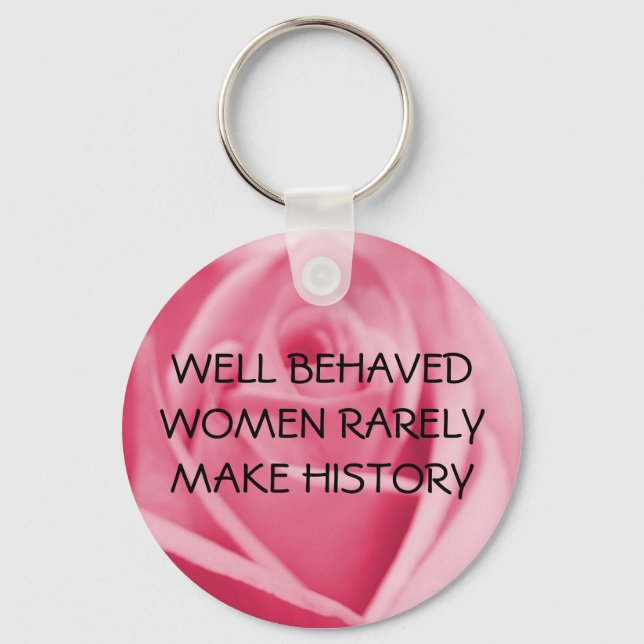 WELL-BEHAVED WOMEN - keychain (Front)