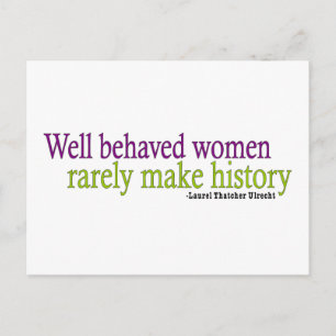 Well Behaved Women Postcard