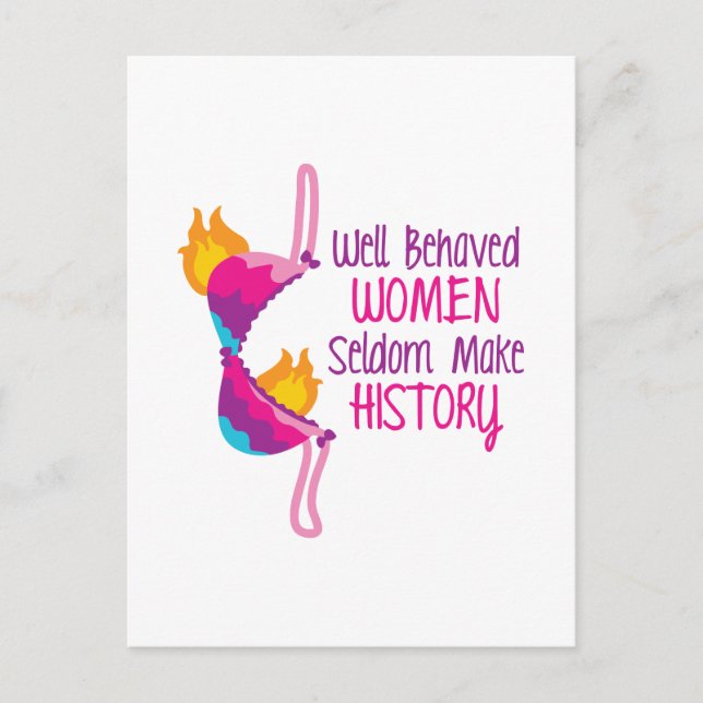 Well Behaved Women Postcard (Front)