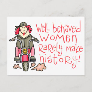 Well Behaved Women Postcard