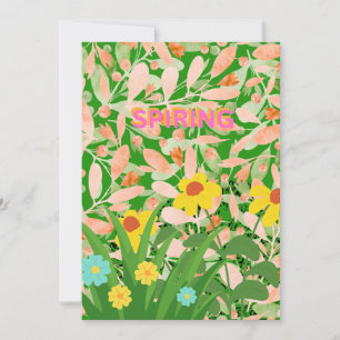 WELL COME SPRING. HOLIDAY CARD