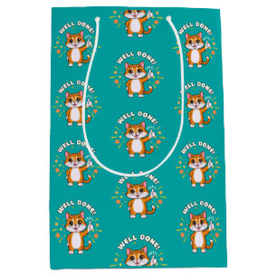 Well Done ! Cat Medium Gift Bag