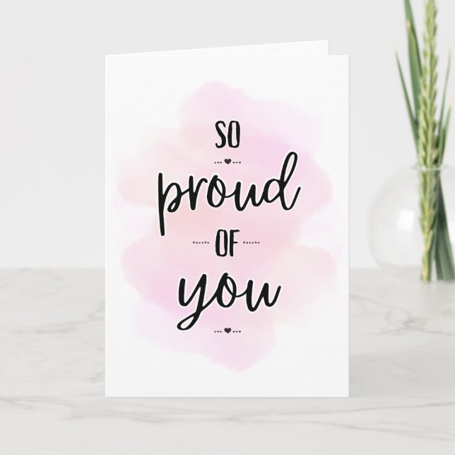 Well Done, Congratulations, Proud of You Card (Front)