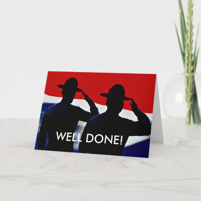 Well Done Greeting Card (Front)