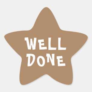 Well Done Personalised Teacher Gold Star Sticker