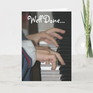 Well Done Piano Examination Card