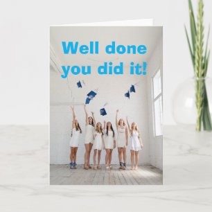 Well done you did it. card