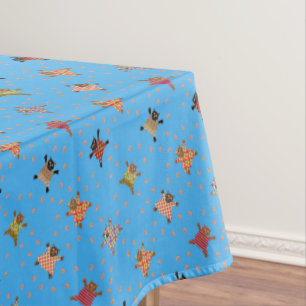Well Dressed Cats Making Paw Prints on the Water Tablecloth