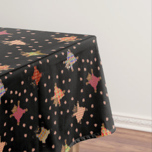 Well Dressed Cats Making Paw Trails Tablecloth